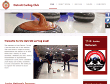 Tablet Screenshot of detroitcurlingclub.com